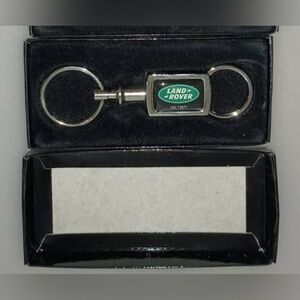 Keychain for Land Rover w/ Key Ring 2-Sided Green Logo Key Chain New